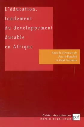 Couverture du produit · L'Education, fondement du développement durable en Afrique