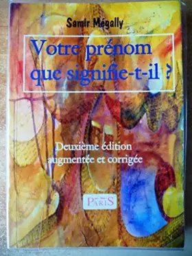 Couverture du produit · Votre prénom : Que signifie-t-il ?