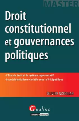 Couverture du produit · Droit constitutionnel et Gouvernances politiques