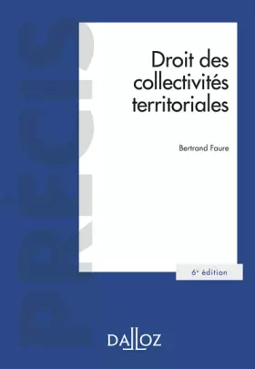 Couverture du produit · Droit des collectivités territoriales - 6e ed.
