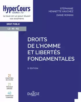 Couverture du produit · Droits de l'Homme et libertés fondamentales 5ed
