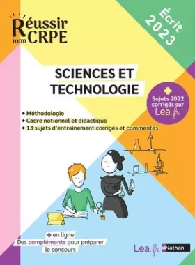Couverture du produit · Réussir mon CRPE 2023 - Sciences et Technologie épreuve écrit d'application + compléments en ligne - 100% conforme nouveau conc