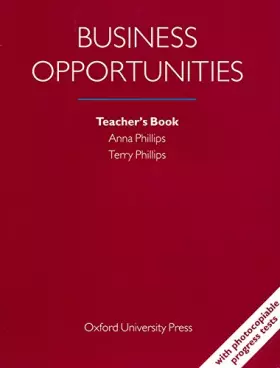Couverture du produit · Business Opportunities: Teacher's Book