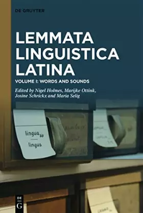 Couverture du produit · Words and Sounds (Lemmata Linguistica Latina)