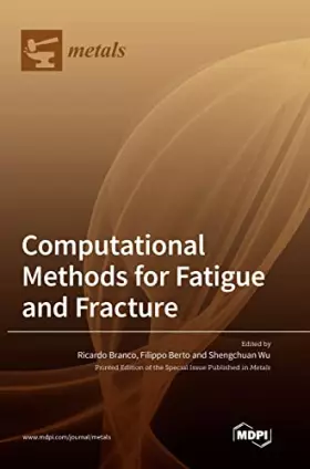 Couverture du produit · Computational Methods for Fatigue and Fracture