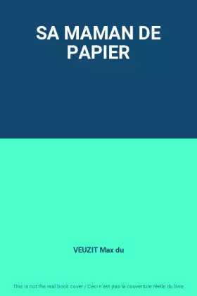 Couverture du produit · SA MAMAN DE PAPIER
