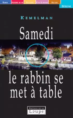 Couverture du produit · Samedi le rabin se met à table (grands caractères)