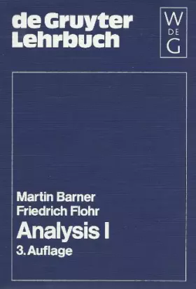 Couverture du produit · Analysis 1.