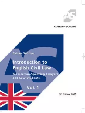 Couverture du produit · Introduction to English Civil Law 1. For German Speaking Lawyers and Law Students