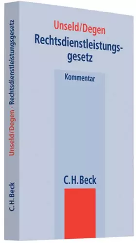 Couverture du produit · Rechtsdienstleistungsgesetz