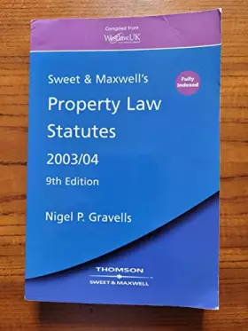 Couverture du produit · Property Law Statutes