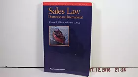 Couverture du produit · Sales Law: Domestic and International 1999