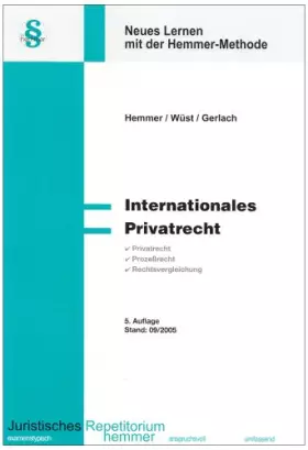 Couverture du produit · Internationales Privatrecht (Skripten Wahlfach)