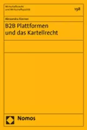 Couverture du produit · B2B Plattformen und das Kartellrecht