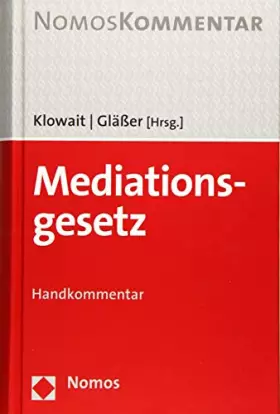 Couverture du produit · Mediationsgesetz: Handkommentar