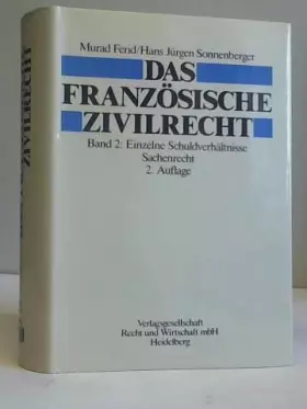 Couverture du produit · Das Französische Zivilrecht. Gesamtwerk: Das Französische Zivilrecht, 4 Bde. in Tl.-Bdn., Bd.2, Schuldrecht: Die einzelnen Schu