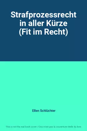 Couverture du produit · Strafprozessrecht in aller Kürze (Fit im Recht)