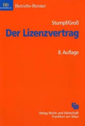 Couverture du produit · Der Lizenzvertrag