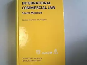 Couverture du produit · International Commercial Law:Source Materials