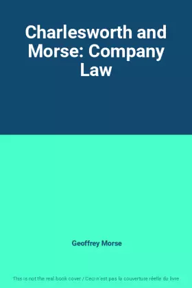 Couverture du produit · Charlesworth and Morse: Company Law
