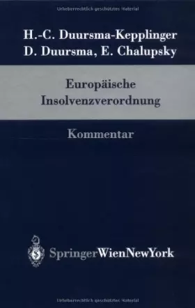 Couverture du produit · Europäisches Insolvenzverordnung: Kommentar
