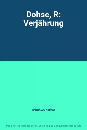 Couverture du produit · Dohse, R: Verjährung