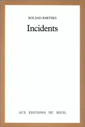 Couverture du produit · Incidents