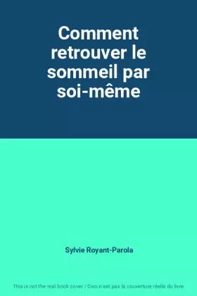 Couverture du produit · Comment retrouver le sommeil par soi-même