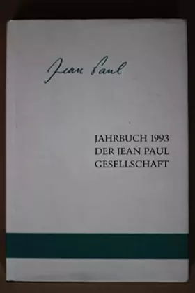 Couverture du produit · Jahrbuch der Jean-Paul-Gesellschaft 1993