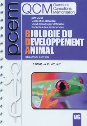 Couverture du produit · QCM Biologie du Développement Animal