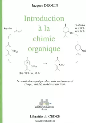 Couverture du produit · Introduction à la chimie organique