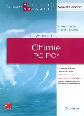 Couverture du produit · Chimie PC PC* 2e année