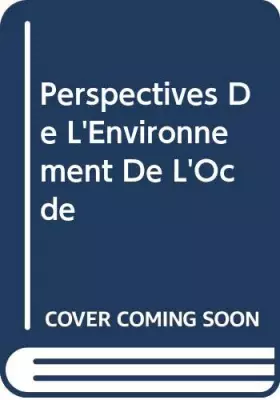 Couverture du produit · Perspectives de l'environnement de l'OCDE