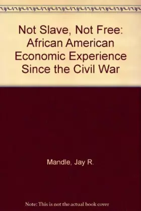 Couverture du produit · Not slave, not free: The African American economic experience since the Civil War