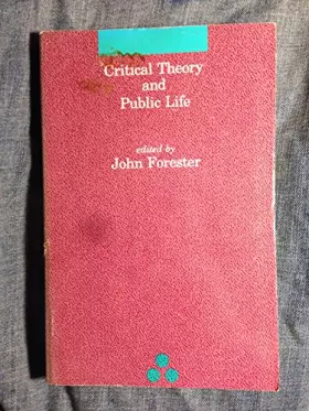 Couverture du produit · Critical Theory and Public Life (Studies in Contemporary German Social Thought)