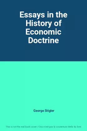 Couverture du produit · Essays in the History of Economic Doctrine