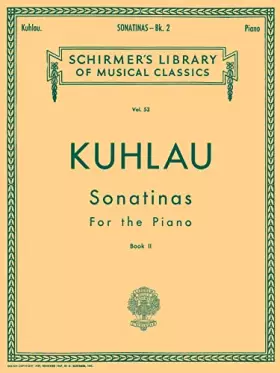 Couverture du produit · Sonatinas - Book 2: Schirmer Library of Classics Volume 53 Piano Solo