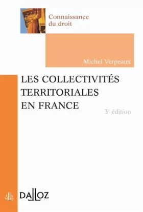 Couverture du produit · Les collectivités territoriales en France