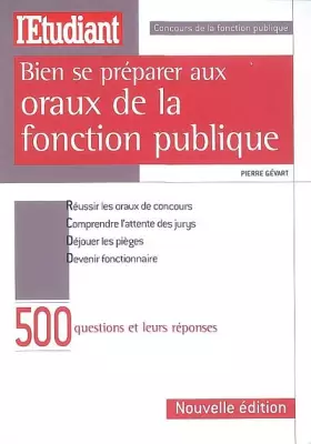 Couverture du produit · Bien se préparer aux oraux de la fonction publique