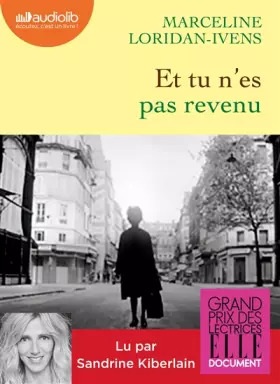 Couverture du produit · Et tu n'es pas revenu: Livre audio 1 CD MP3