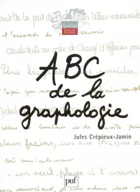 Couverture du produit · ABC de la graphologie