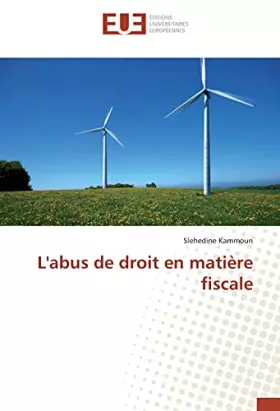Couverture du produit · L'abus de droit en matière fiscale