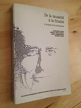 Couverture du produit · De la causalité à la finalité