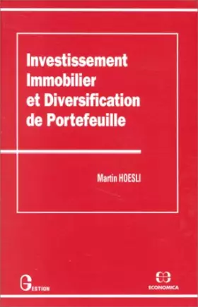 Couverture du produit · Investissement immobilier et diversification de portefeuille
