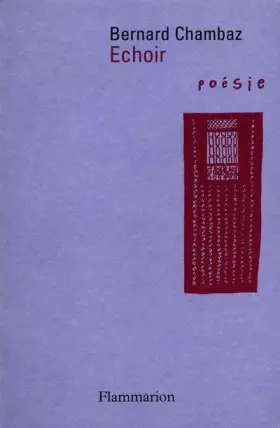Couverture du produit · Echoir