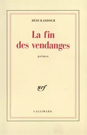 Couverture du produit · La fin des vendanges
