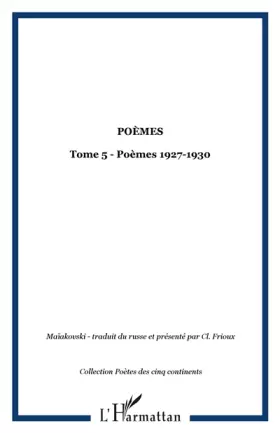 Couverture du produit · Poèmes, tome 5, 1927-1930
