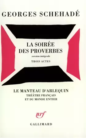 Couverture du produit · La Soirée des proverbes (théêtre)