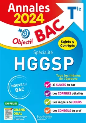 Couverture du produit · Annales Objectif BAC 2024 - Spécialité HGGSP
