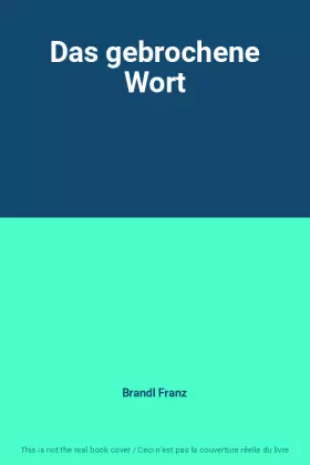 Couverture du produit · Das gebrochene Wort